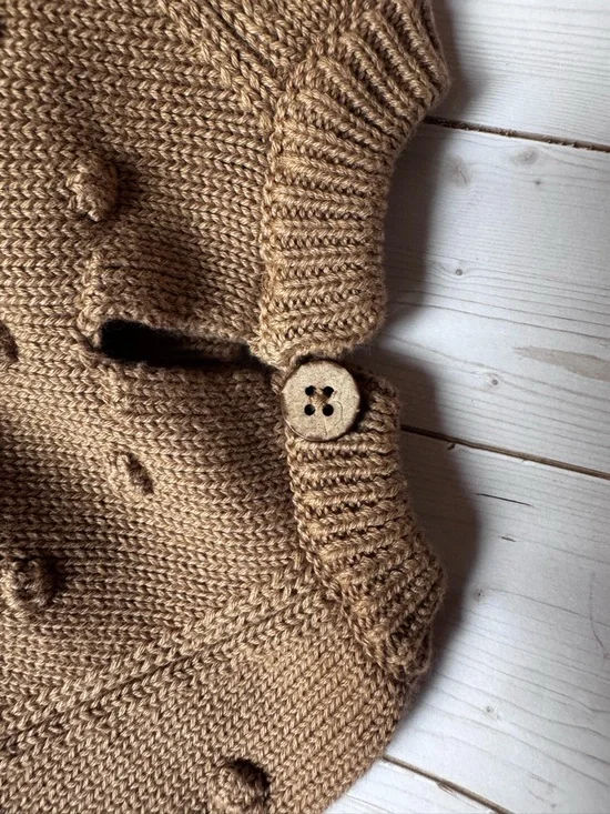 NWT- Jamie Kay Caramel Cream Dottie sweater 1 yr - Picture 4 of 4